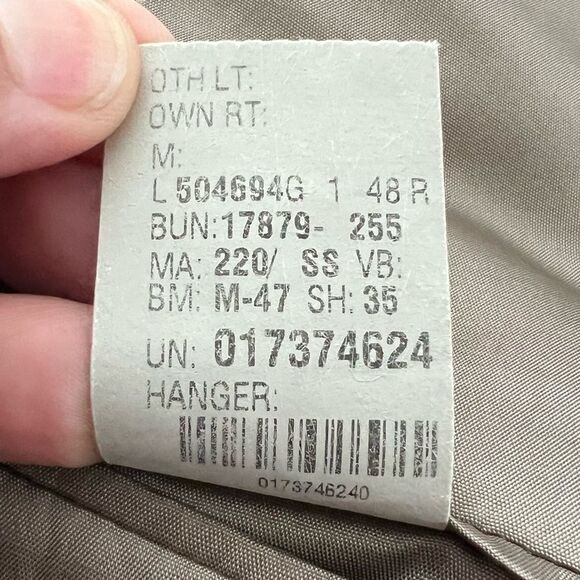 Vintage Chaps by Ralph Lauren Men's Wool 2 Button Blazer Sport Coat Size 48R - Picture 10 of 12